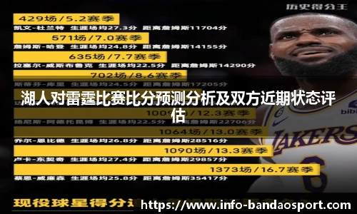 湖人对雷霆比赛比分预测分析及双方近期状态评估